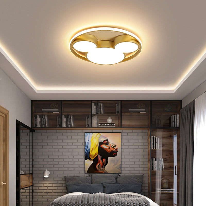 Luces de techo empotradas con forma de ratón, 1 luz, lámpara empotrada de acrílico con dibujos animados