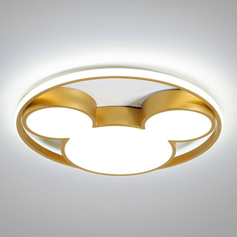 Luces de techo empotradas con forma de ratón, 1 luz, lámpara empotrada de acrílico con dibujos animados