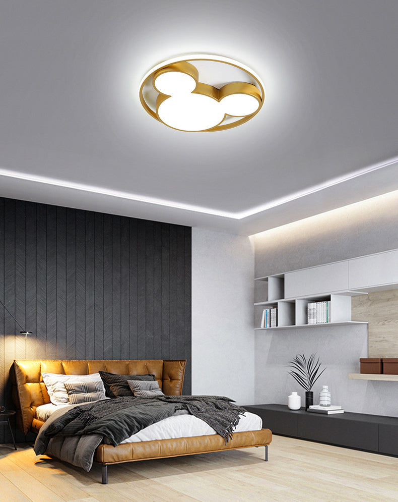 Luces de techo empotradas con forma de ratón, 1 luz, lámpara empotrada de acrílico con dibujos animados