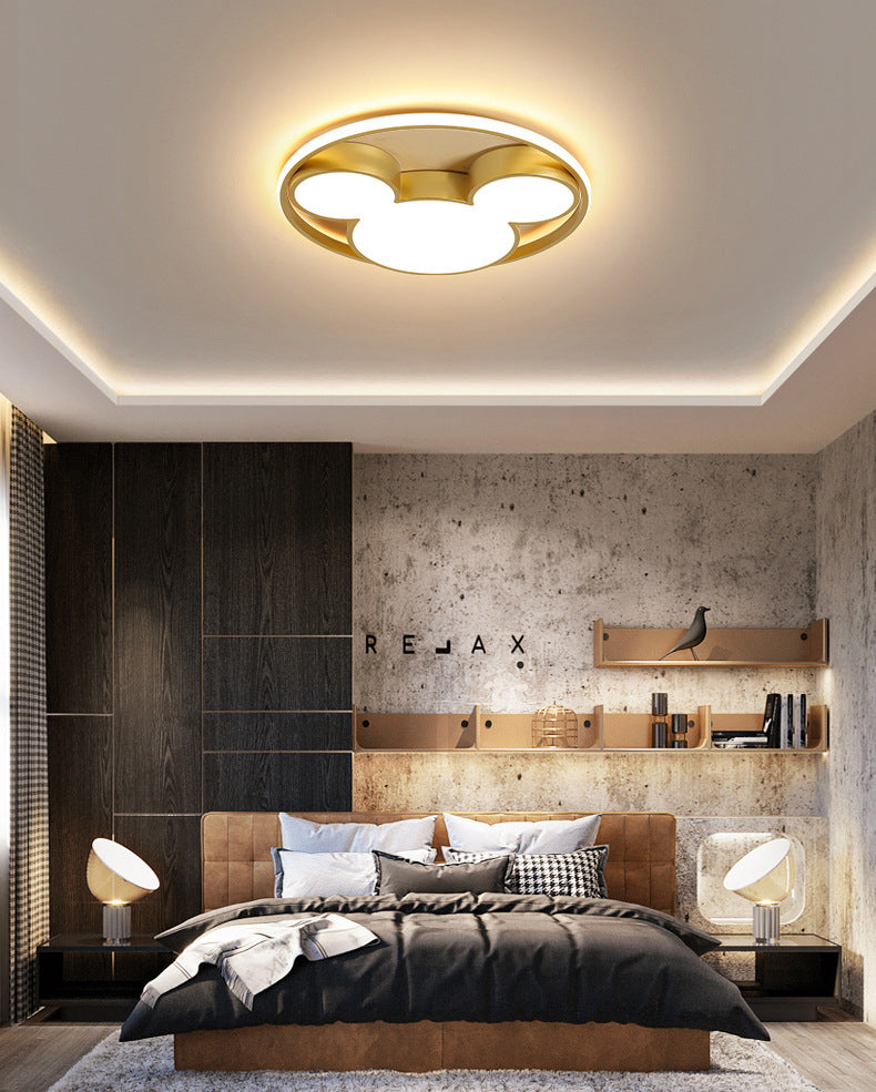 Luces de techo empotradas con forma de ratón, 1 luz, lámpara empotrada de acrílico con dibujos animados