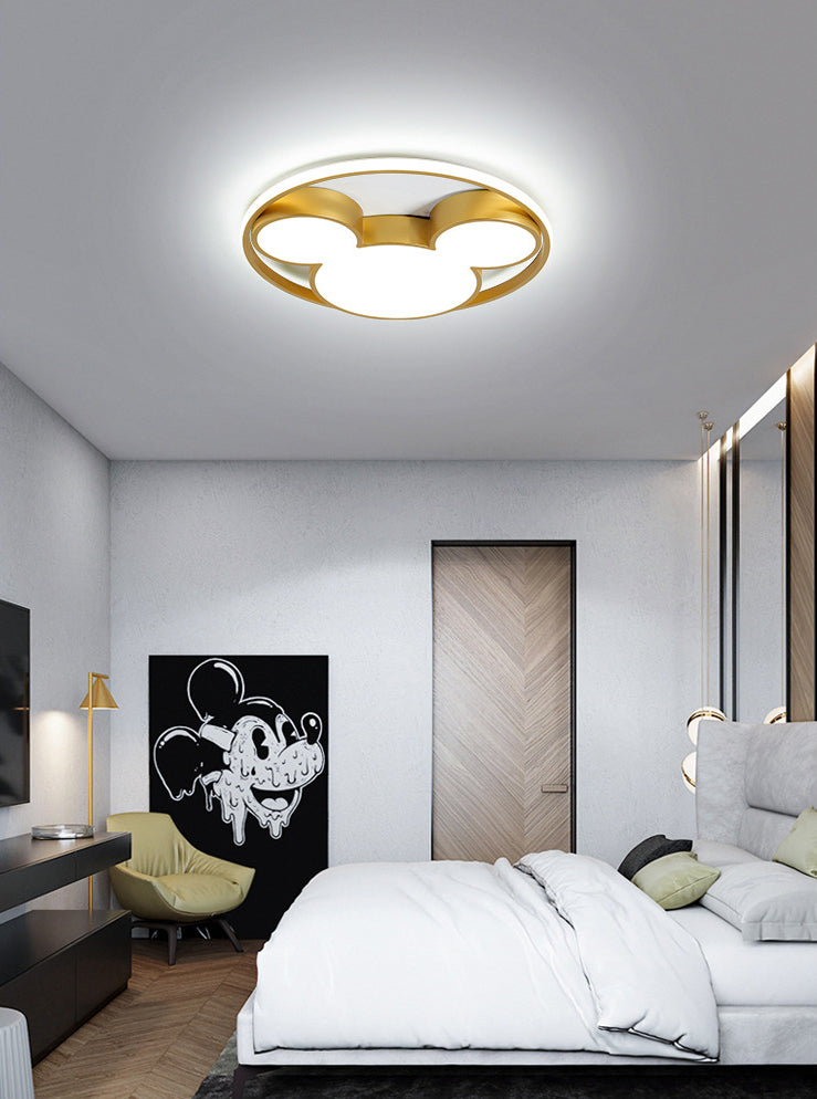 Luces de techo empotradas con forma de ratón, 1 luz, lámpara empotrada de acrílico con dibujos animados