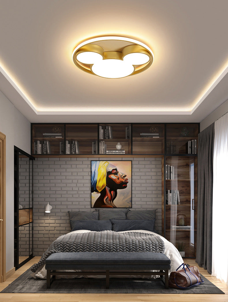 Luces de techo empotradas con forma de ratón, 1 luz, lámpara empotrada de acrílico con dibujos animados