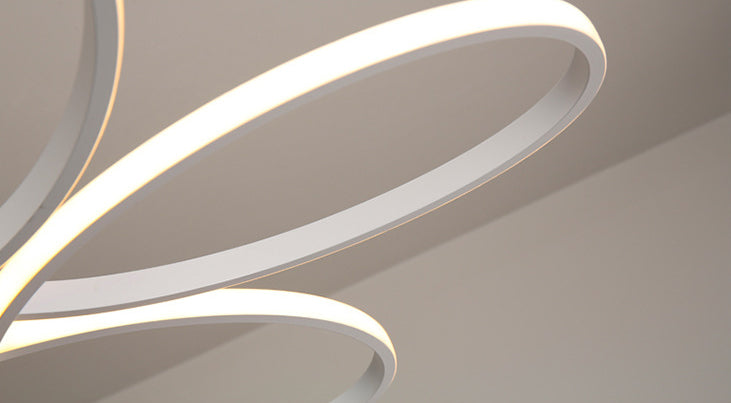 Lámpara de colgación de led de flores simplicidad acrílico comedor lineal encosnedora