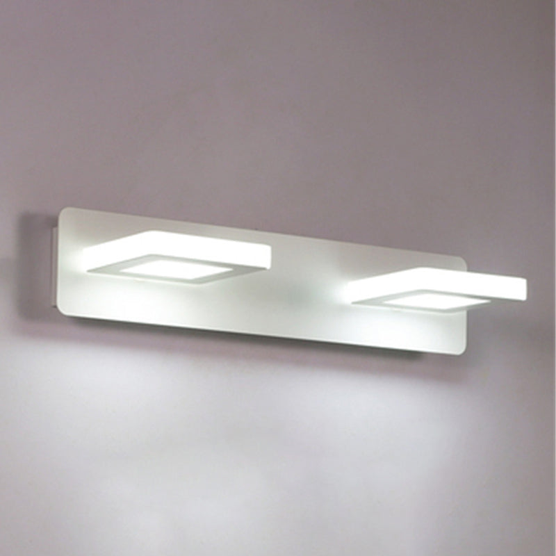 Geometric Wall Mounted Light Fixture Simplicity Style Acrylic LED White Wall Mount Lighting