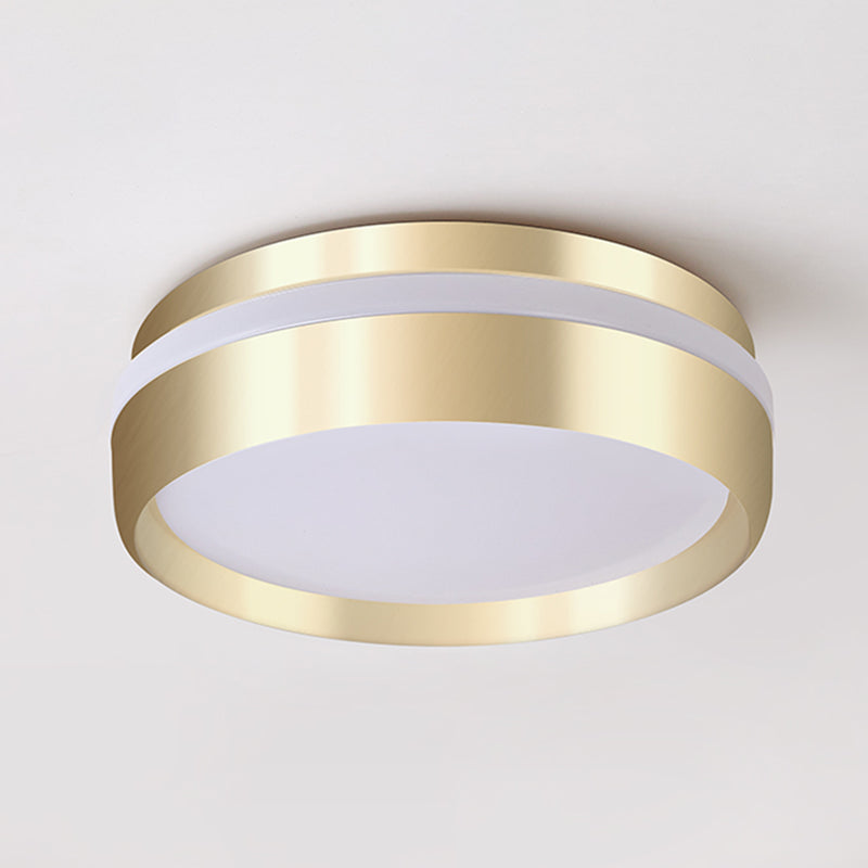Gouden ronde inbouwlamp moderne stijl metalen LED inbouwverlichting voor slaapkamer