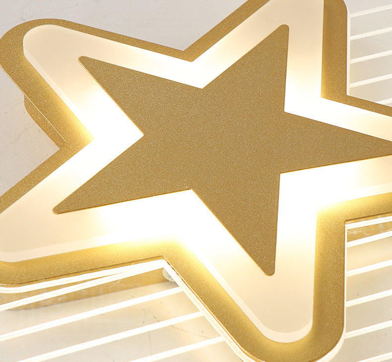 Moon And Star Flush Mount Ceiling Licht Moderne Acryl Deckenleuchte für Schlafzimmer