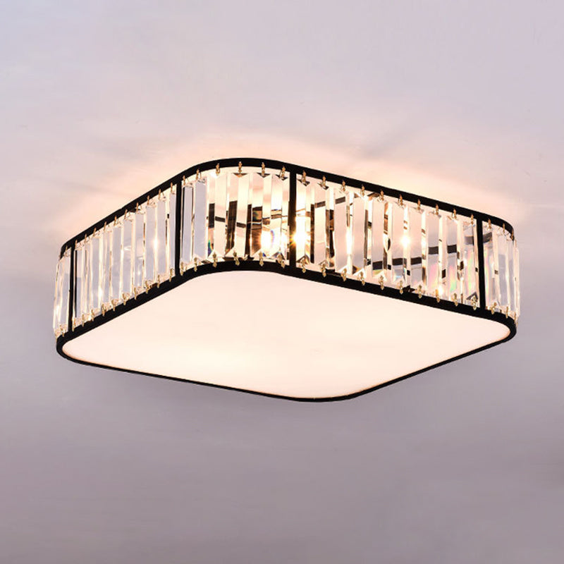 Modern Flush Mount Ceiling Lighting Fixture Crystal Flush Mount