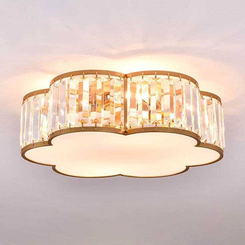 Modern Flush Mount Ceiling Lighting Fixture Crystal Flush Mount
