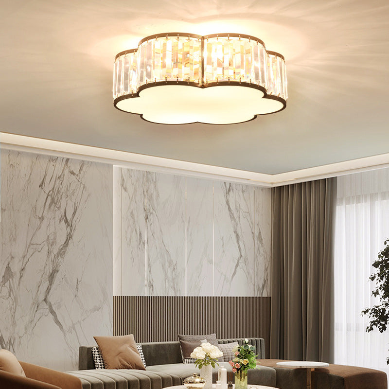 Modern Flush Mount Ceiling Lighting Fixture Crystal Flush Mount