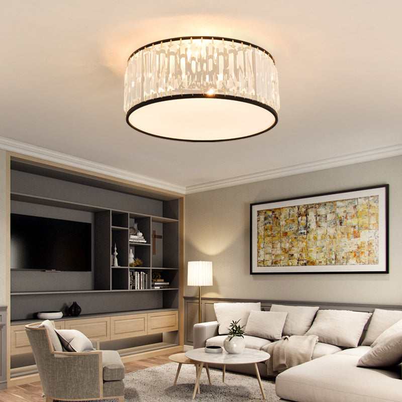 Modern Flush Mount Ceiling Lighting Fixture Crystal Flush Mount