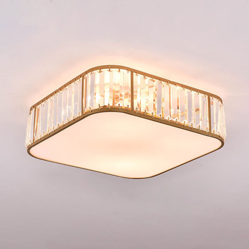 Modern Flush Mount Ceiling Lighting Fixture Crystal Flush Mount