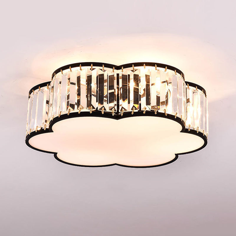 Modern Flush Mount Ceiling Lighting Fixture Crystal Flush Mount