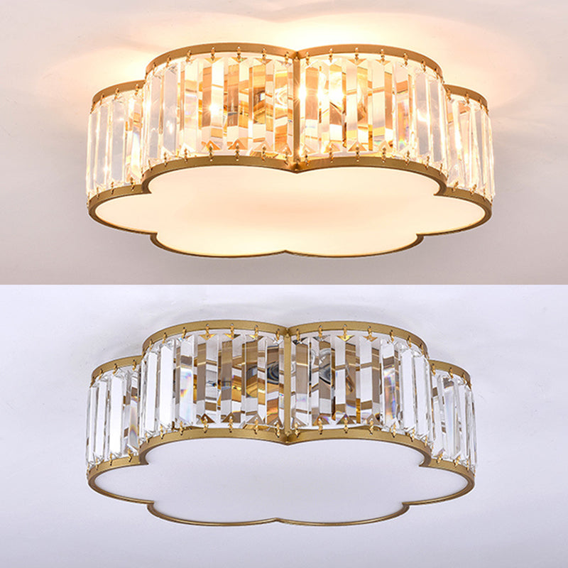 Modern Flush Mount Ceiling Lighting Fixture Crystal Flush Mount