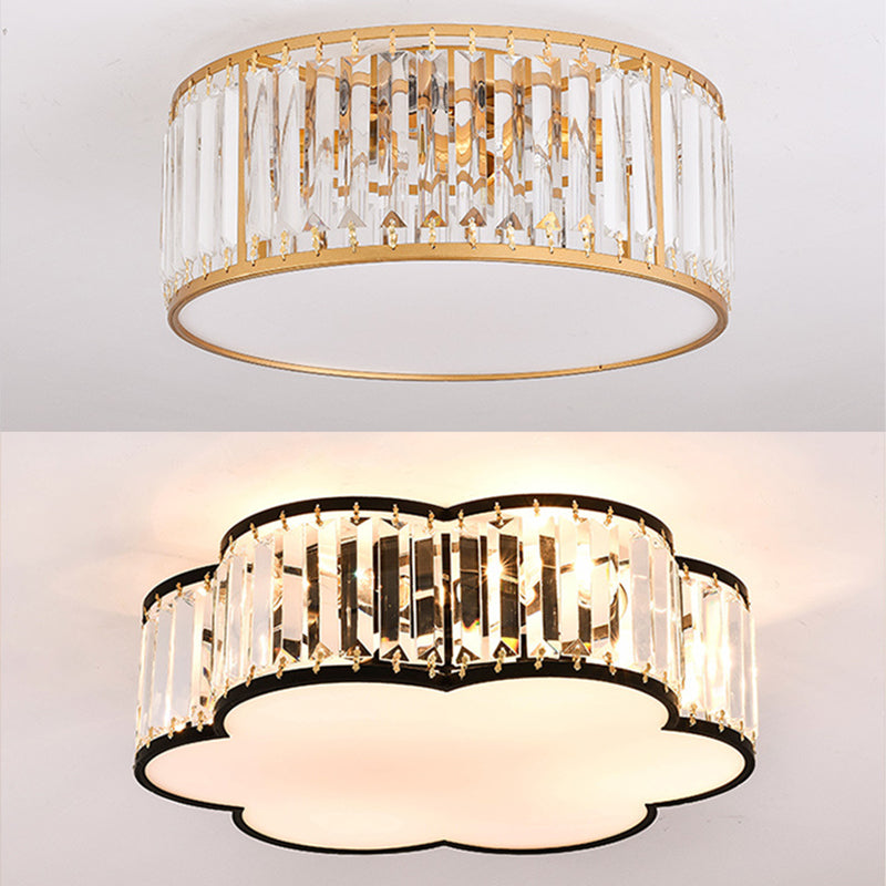 Modern Flush Mount Ceiling Lighting Fixture Crystal Flush Mount
