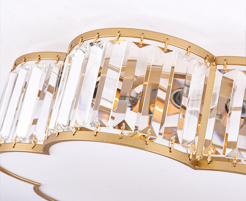 Modern Flush Mount Ceiling Lighting Fixture Crystal Flush Mount