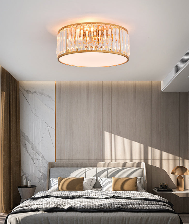 Modern Flush Mount Ceiling Lighting Fixture Crystal Flush Mount