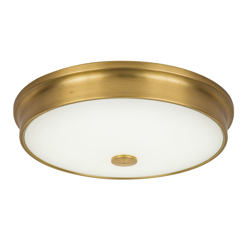 Rustic Simple Metal Flush Mount Ceiling Lamp Round Shape LED Flush Mount Lighting for Bedroom