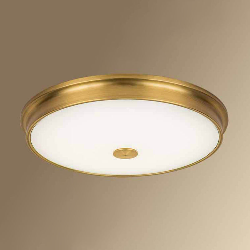 Rustikale einfache Metall-Flush-Halterung Deckenlampe runde Form LED Flush Mount Beleuchtung für Schlafzimmer