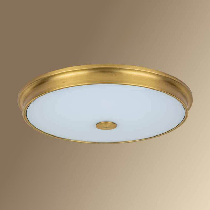Rustikale einfache Metall-Flush-Halterung Deckenlampe runde Form LED Flush Mount Beleuchtung für Schlafzimmer