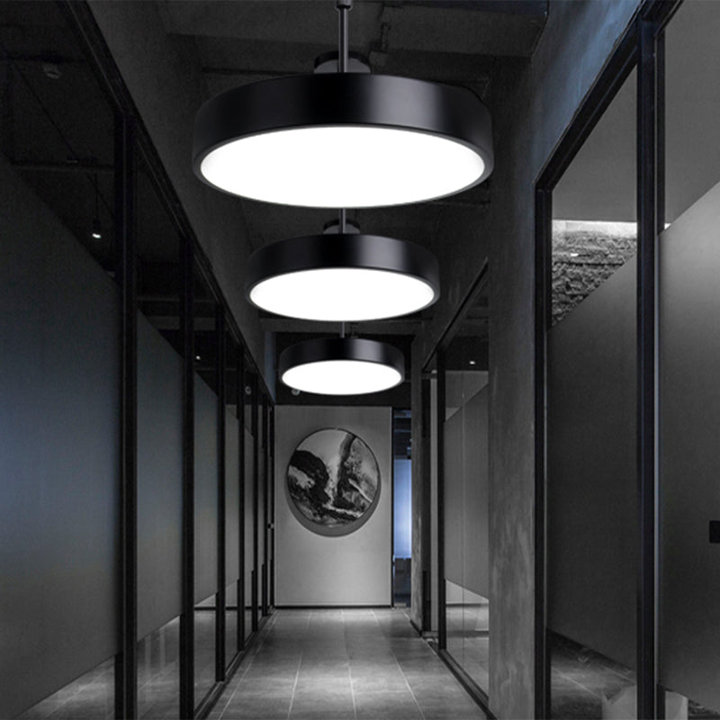 Circolare Flush Monte Light Fixtures Moderno Acrilico Flush Light