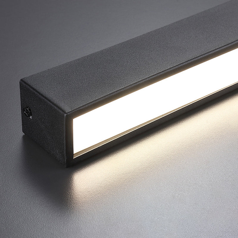 Luz de techo completa minimalista moderna de la barra de la cocina de la aleación de aluminio de la luz de techo LED de la tira larga