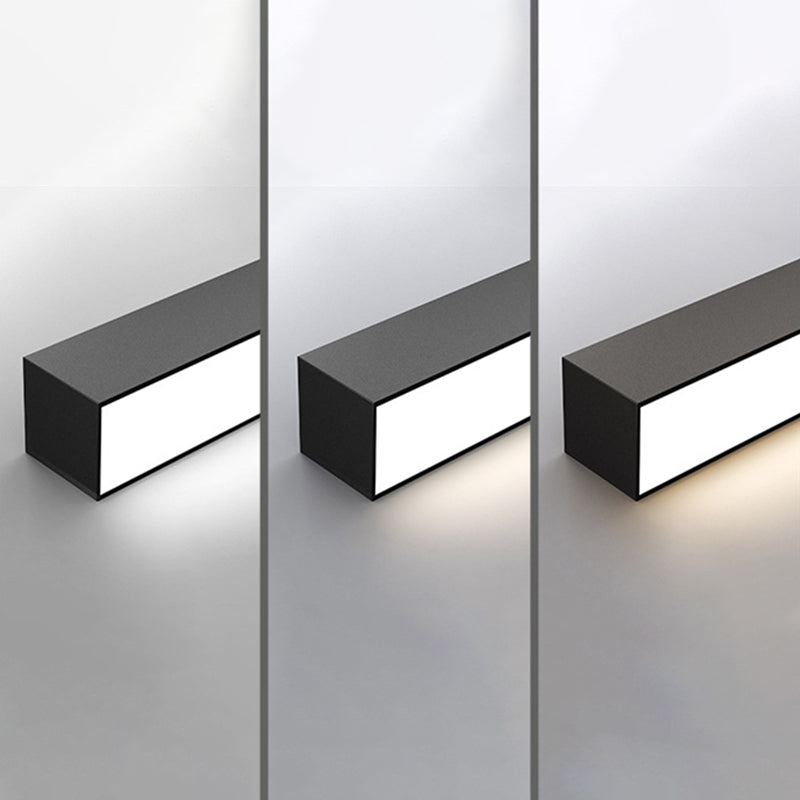 Luz de techo completa minimalista moderna de la barra de la cocina de la aleación de aluminio de la luz de techo LED de la tira larga