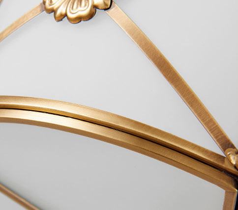 White Frosted Glass Drum Ceiling Light Traditional Rustic Style Brass Lighting Fixture for Bedroom Living Room