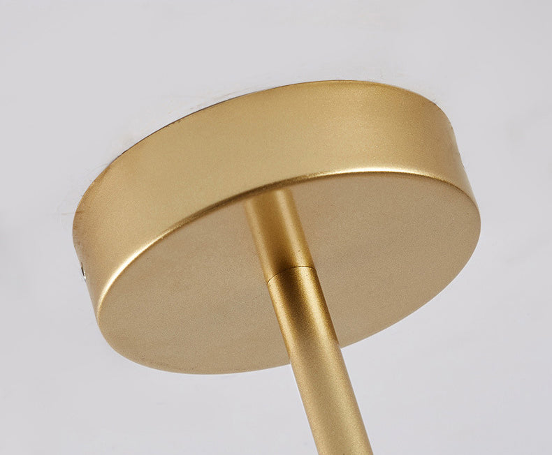 Leche de lámpara de sombra de pelota de vidrio blanco Estilo moderno Múltiples luces de la sala de estar accesorio de iluminación de la sala de estar