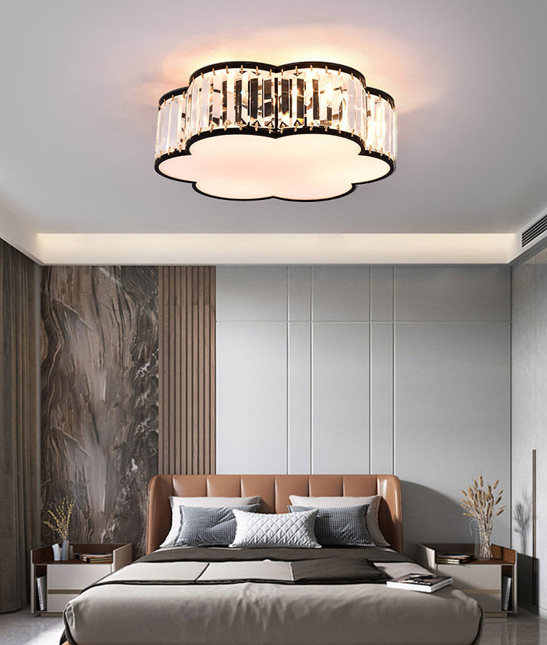 Modern Flush Mount Ceiling Lighting Fixture Crystal Flush Mount