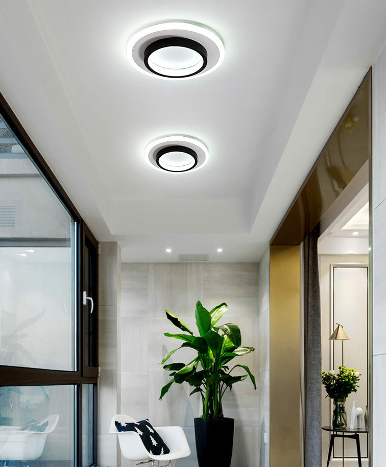 9.5 Inches Brede Eenvoud Mini Plafond Licht Modern Style LED Flush-mount Lamp voor Foyer Aisle