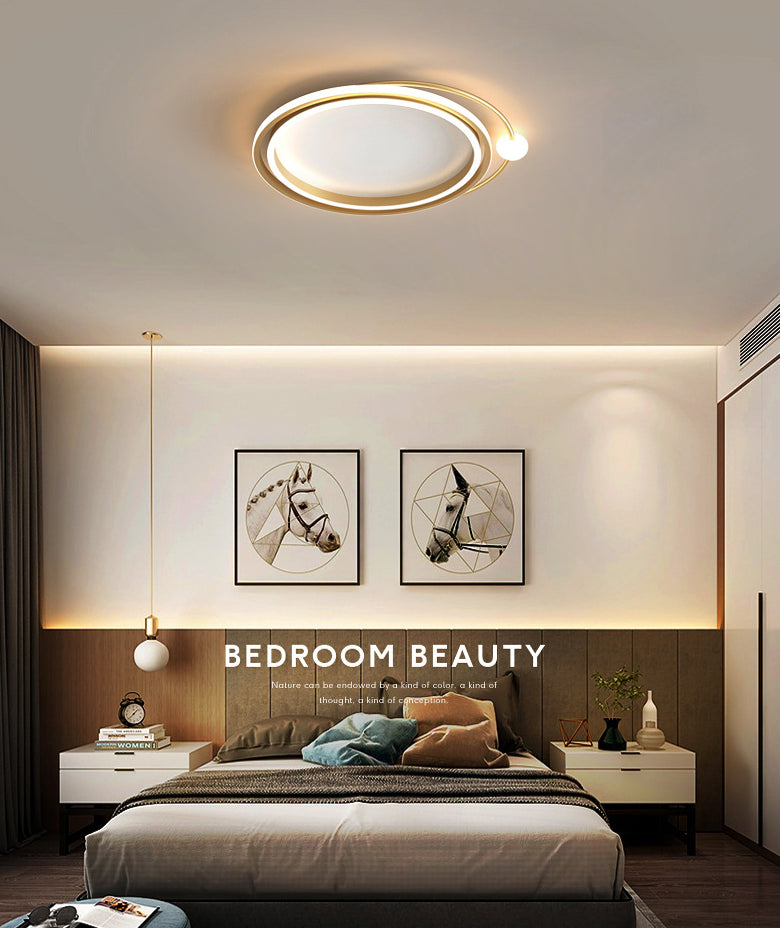2,3-inch ultradunne cirkels LED-plafondlamp Hedendaags minimalisme Aluminium verlichtingsarmatuur voor slaapkamer