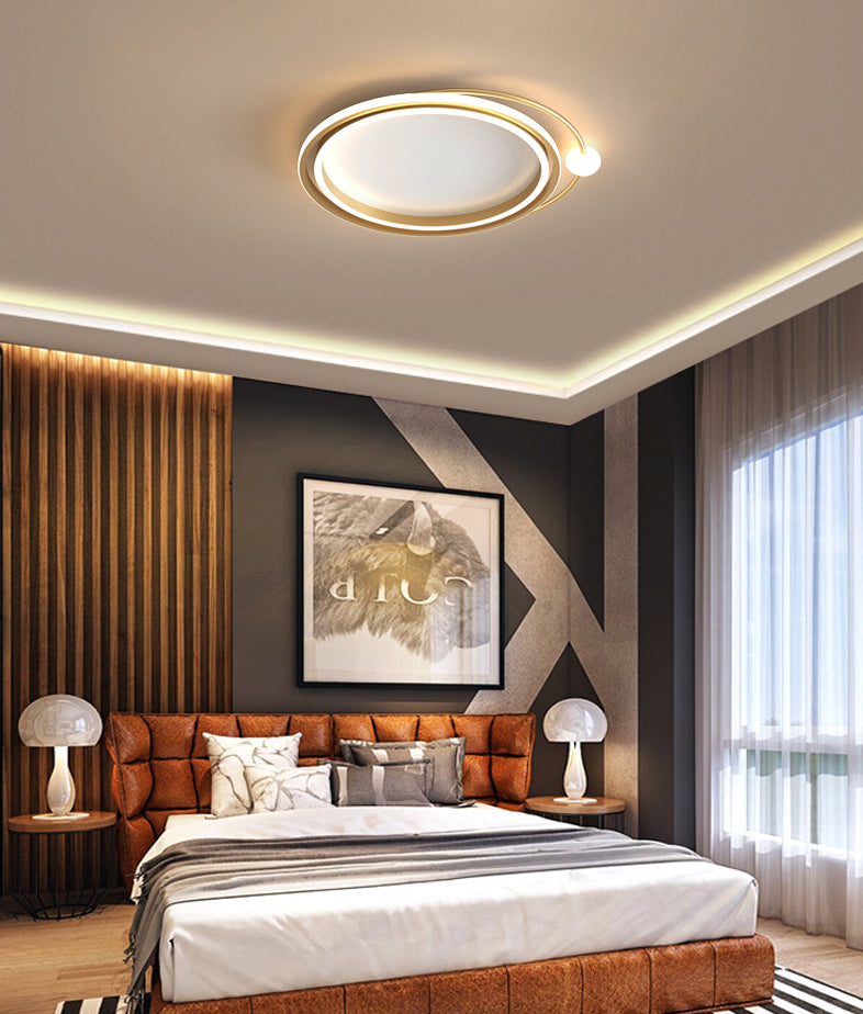 2,3-inch ultradunne cirkels LED-plafondlamp Hedendaags minimalisme Aluminium verlichtingsarmatuur voor slaapkamer