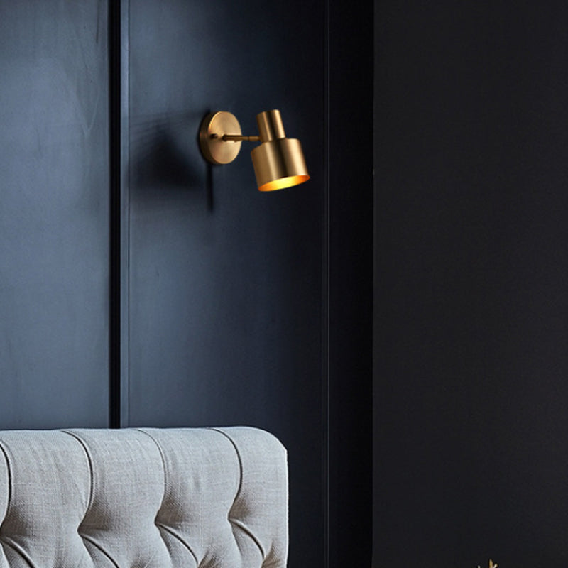 Cilindro de luz de tocador de pared de latón de metal 1/2/3 bombas LED LEDIA CON LIGHTIVE PARA BAÑO PARA BAÑO