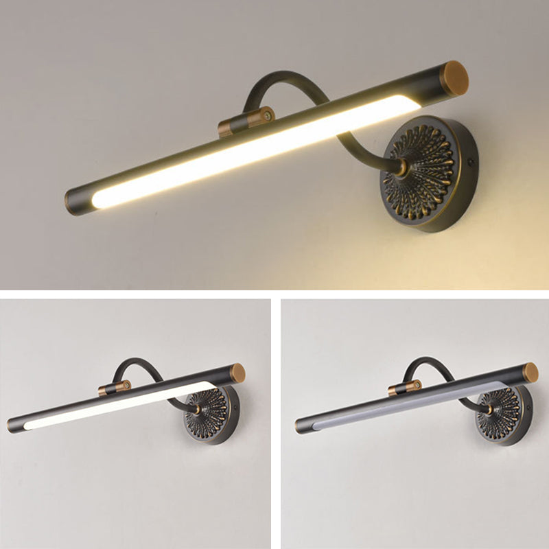 Linear Shower Room Wall Lighting Fixture Metal LED Simplicity Wall Mounted Light