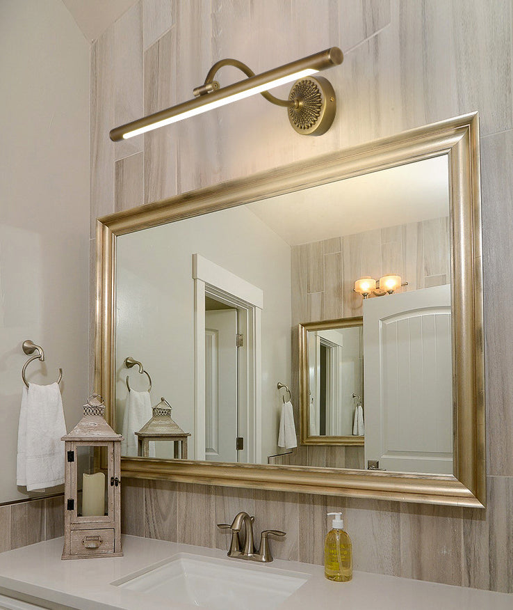 Linear Shower Room Wall Lighting Fixture Metal LED Simplicity Wall Mounted Light