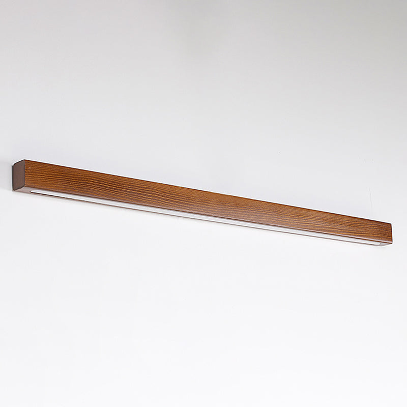 Iluminación de montaje de pared LED minimalista iluminación lineal montada en la pared con sombra de madera