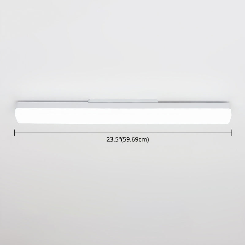Lámpara de tocador LED de estilo minimalista lámpara lineal metálico espejo montado en la pared delantera para el baño