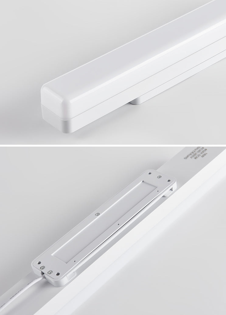 Lámpara de tocador LED de estilo minimalista lámpara lineal metálico espejo montado en la pared delantera para el baño