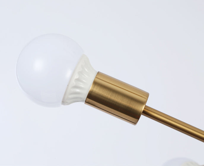 Minimalistischer Kronleuchter postmoderner Stil Open Lampe Design Geometrische Linien Gerade Stange hängen Licht