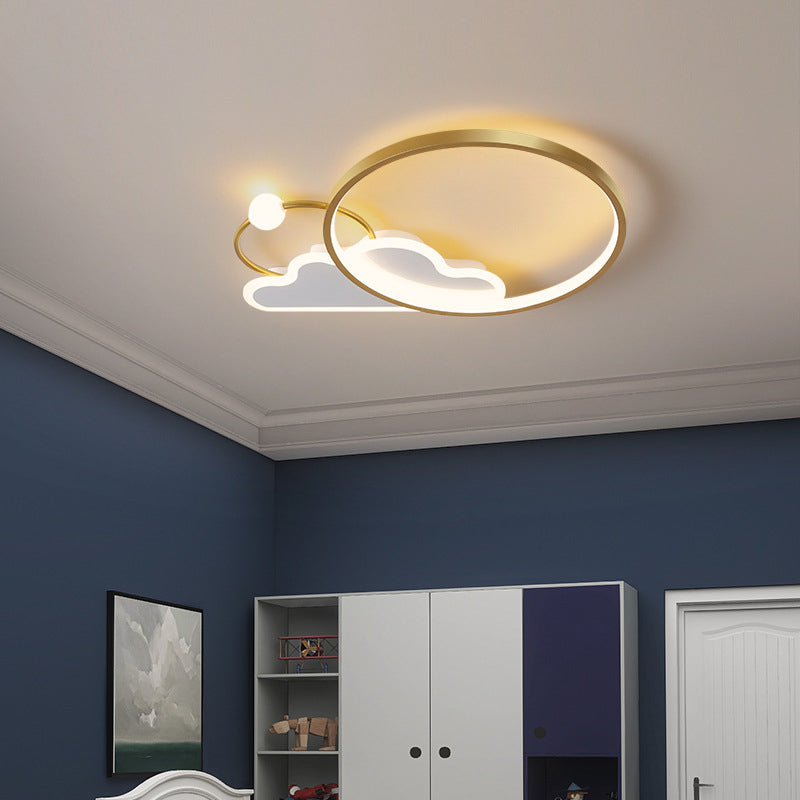 Cloud Flush Mount Light Fixtures Kids Acrylic Ceiling Light Fixtures for Bedroom