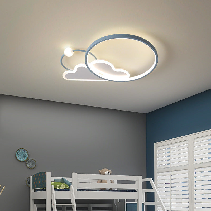 Cloud Flush Mount Light Fixtures Kids Acrylic Ceiling Light Fixtures for Bedroom