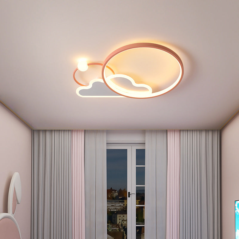 Cloud Flush Mount Light Fixtures Kids Acrylic Ceiling Light Fixtures for Bedroom