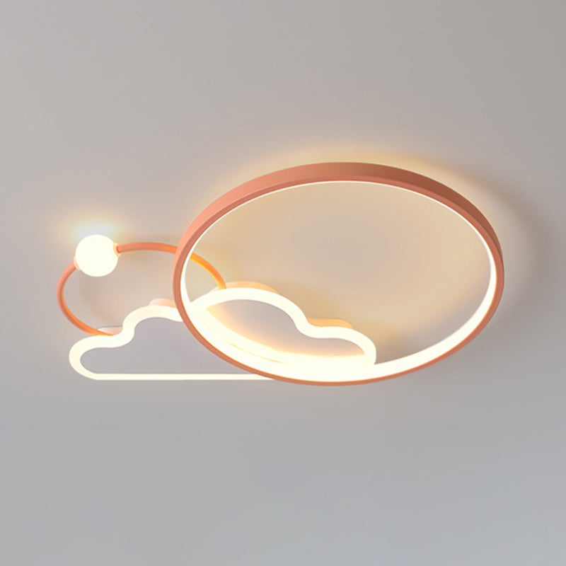 Cloud Flush Mount Light Fixtures Kids Acrylic Ceiling Light Fixtures for Bedroom