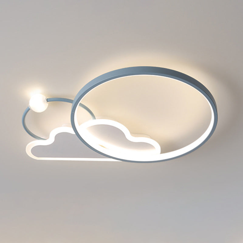 Cloud Flush Mount Light Fixtures Kids Acrylic Ceiling Light Fixtures for Bedroom