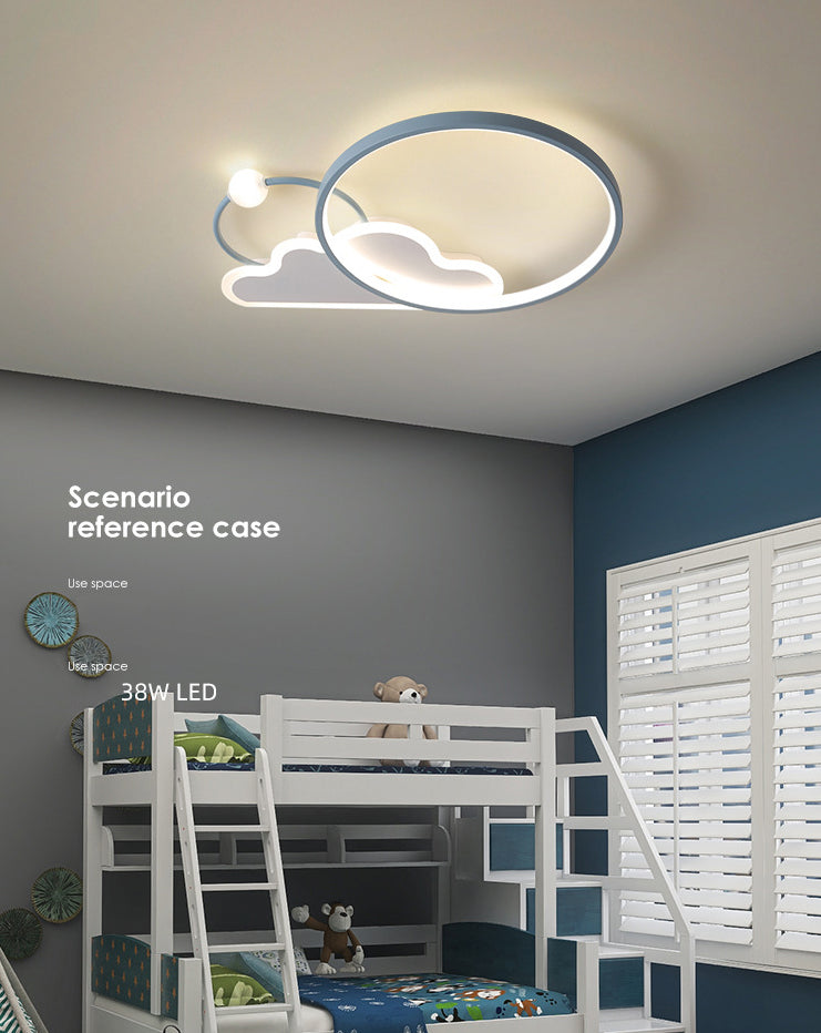 Cloud Flush Mount Light Fixtures Kids Acrylic Ceiling Light Fixtures for Bedroom