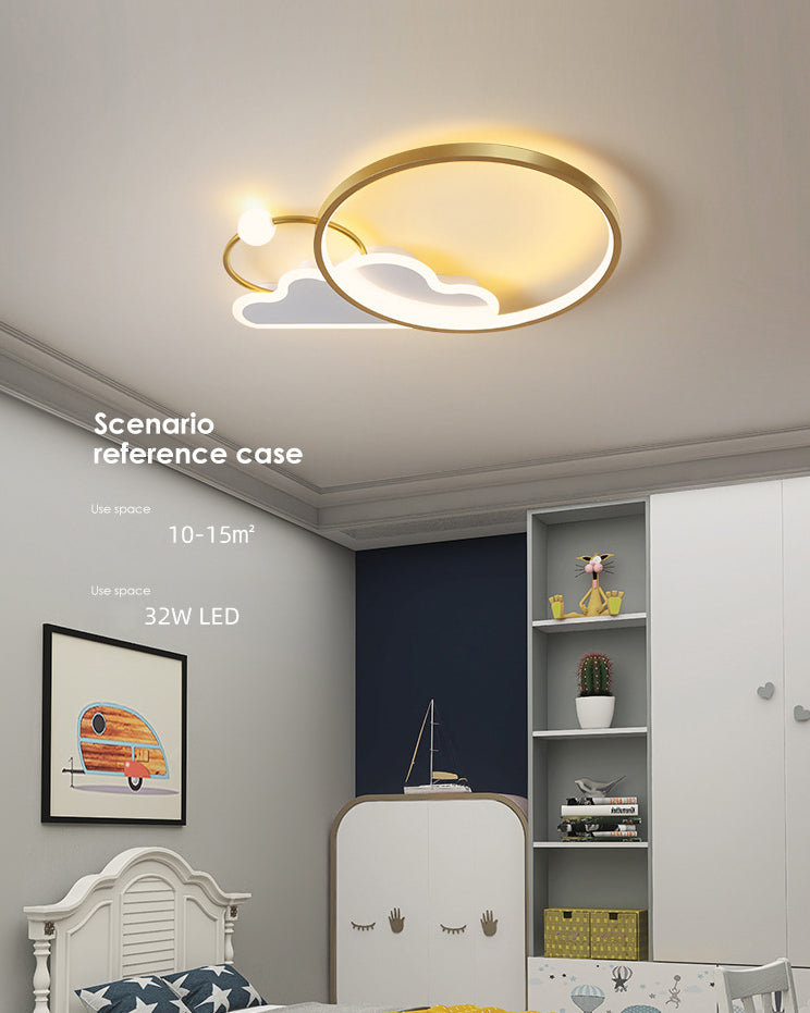 Cloud Flush Mount Light Fixtures Kids Acrylic Ceiling Light Fixtures for Bedroom