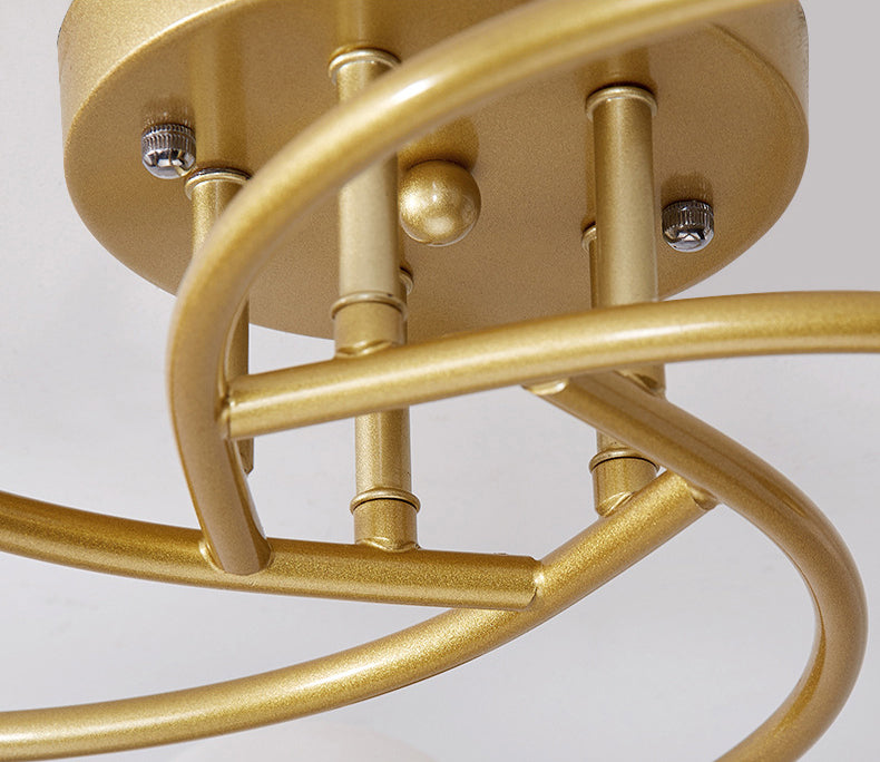 Modern Spherical Ceiling Mount Light Fixture Glass Ceiling Light
