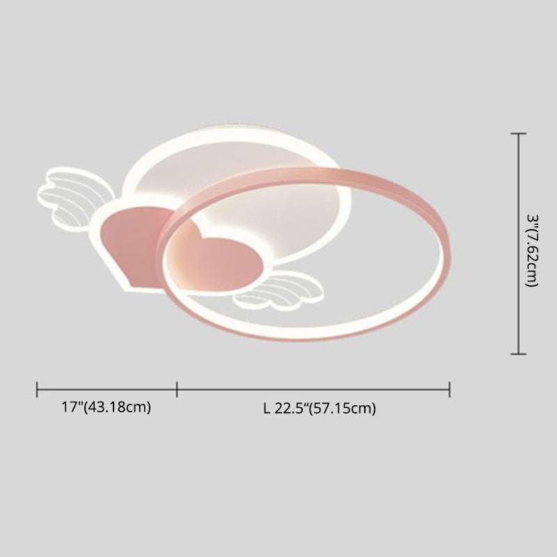 Ange encastré plafonnier moderniste acrylique chambre à coucher encastré plafonnier