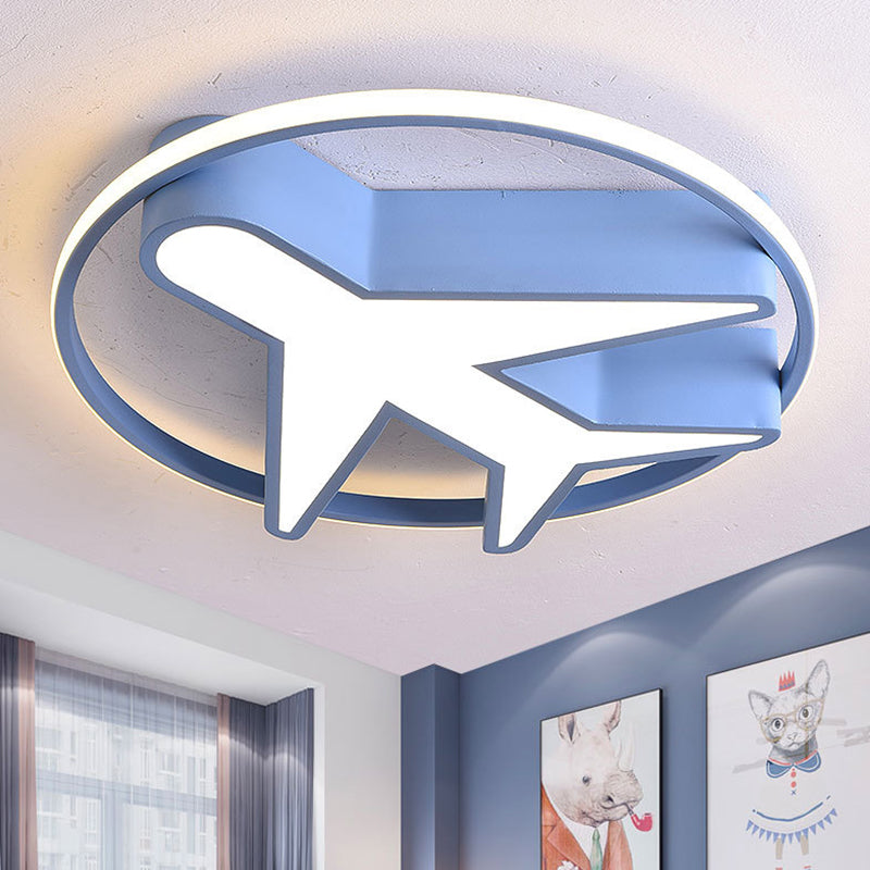 LED Flush Mount Ceiling Light Cartoon Acrylic Ceiling Mount Chandelier for Bedroom