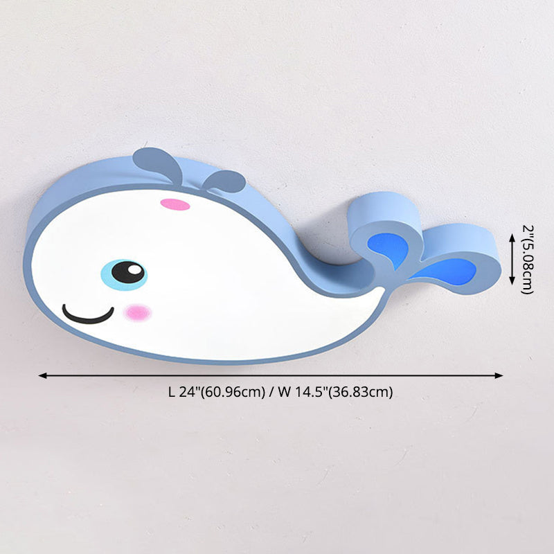 LED Flush Mount Ceiling Light Cartoon Acrylic Ceiling Mount Chandelier for Bedroom